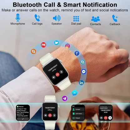 Smart Sports Watch – Bluetooth Calling & Multi-Function Fitness Smartwatch