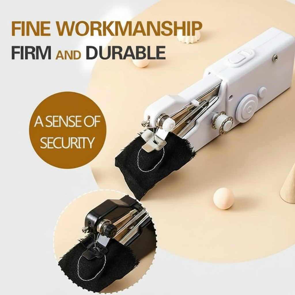 Portable Handheld Electric Sewing Machine.